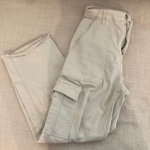 Hollister off white cargo pants